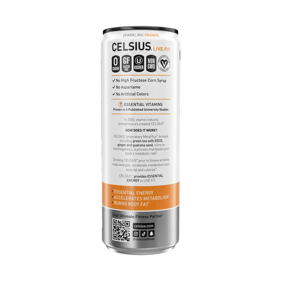 Celsius Sparkling Orange Energy Drink