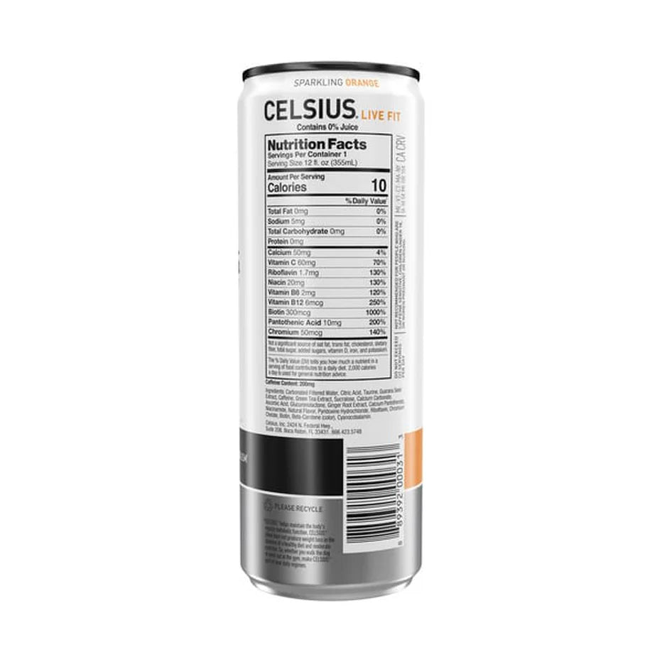 Celsius Sparkling Orange Energy Drink