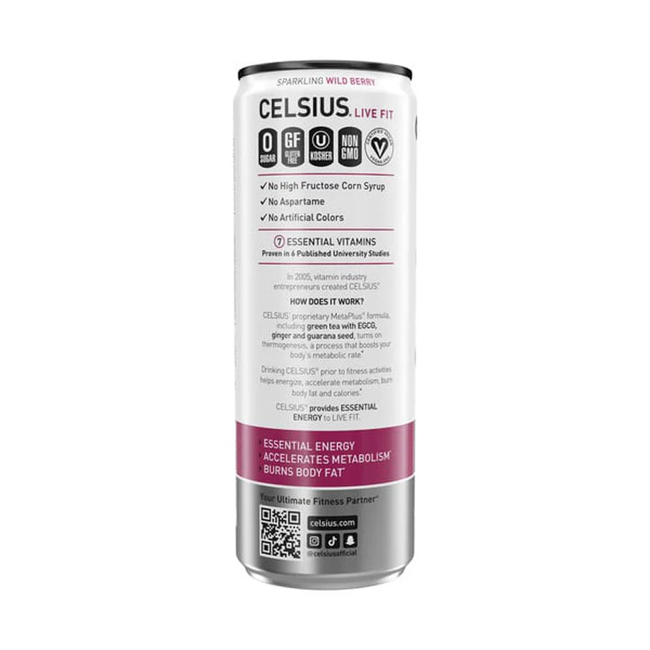 Celsius Sparkling Wild Berry Energy Drink