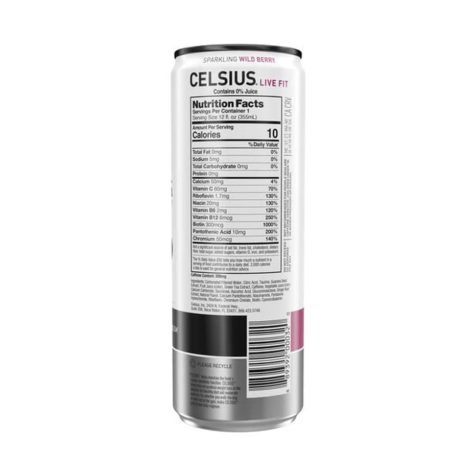 Celsius Sparkling Wild Berry Energy Drink