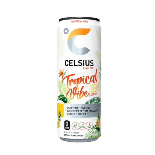 Celsius TROPICAL VIBE Sparkling Starfruit Pineapple Edition Energy Drink