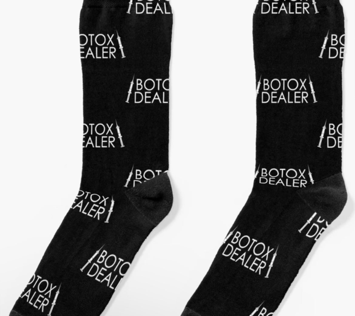 Botox Dealer Socks by Beauty and the Beautox