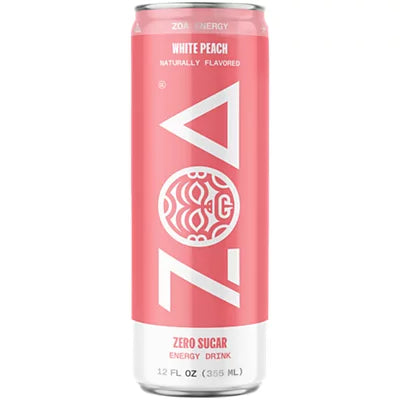 ZOA White Peach Energy Drink