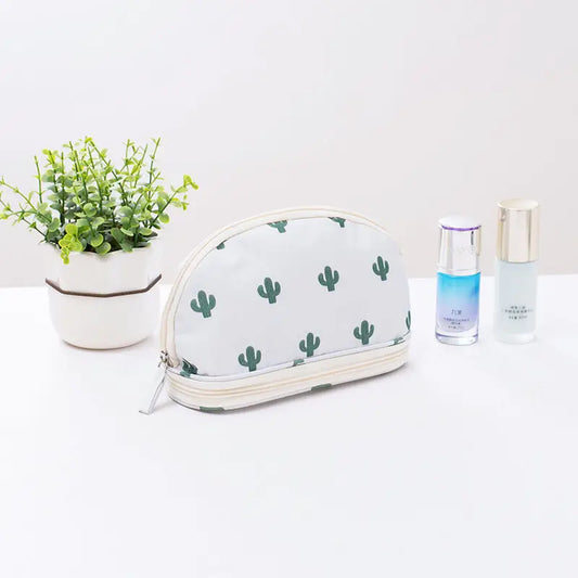 Portable Makeup Bag by Threaded Pear (Cactus)