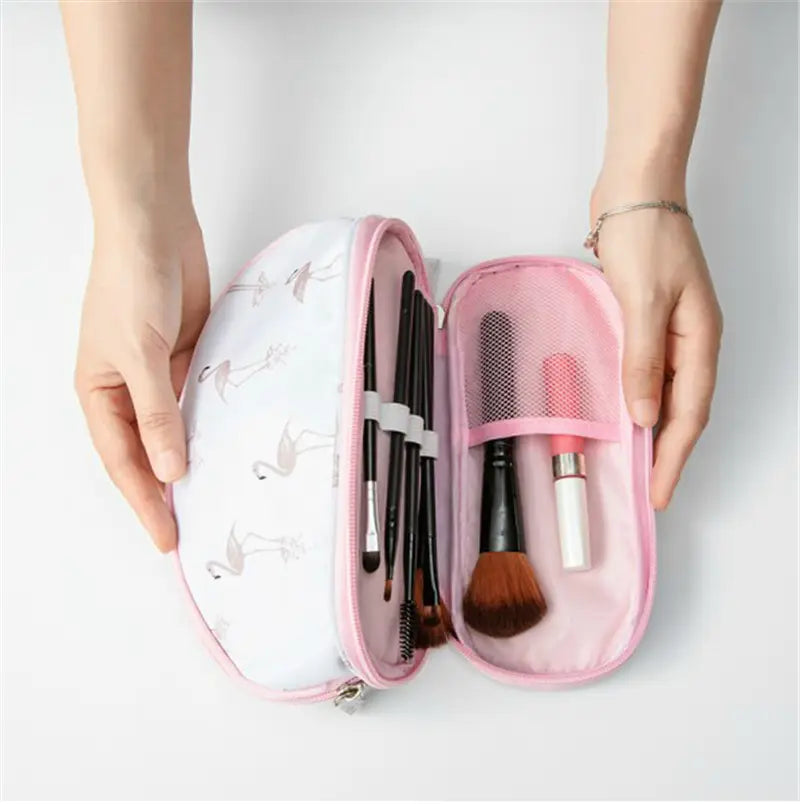 Portable Makeup Bag by Threaded Pear (Cactus)