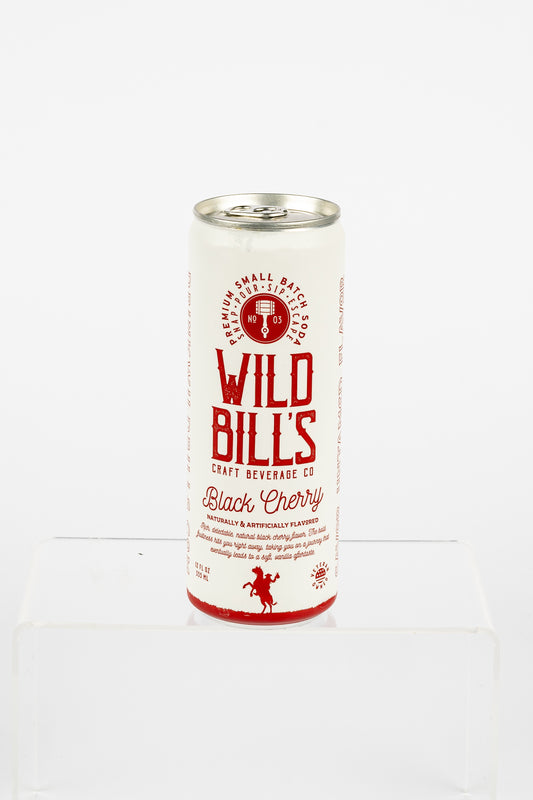 Wild Bill's Black Cherry - Premium Cane Sugar Soda