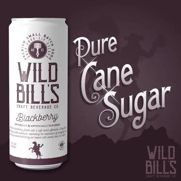 Wild Bill's Blackberry - Premium Cane Sugar Soda