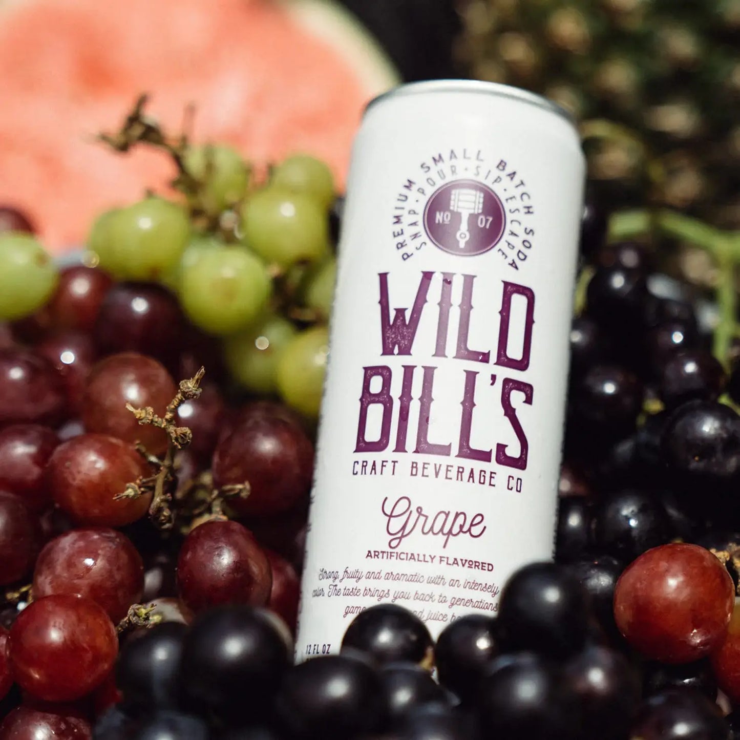 Wild Bill's Grape - Premium Cane Sugar Soda