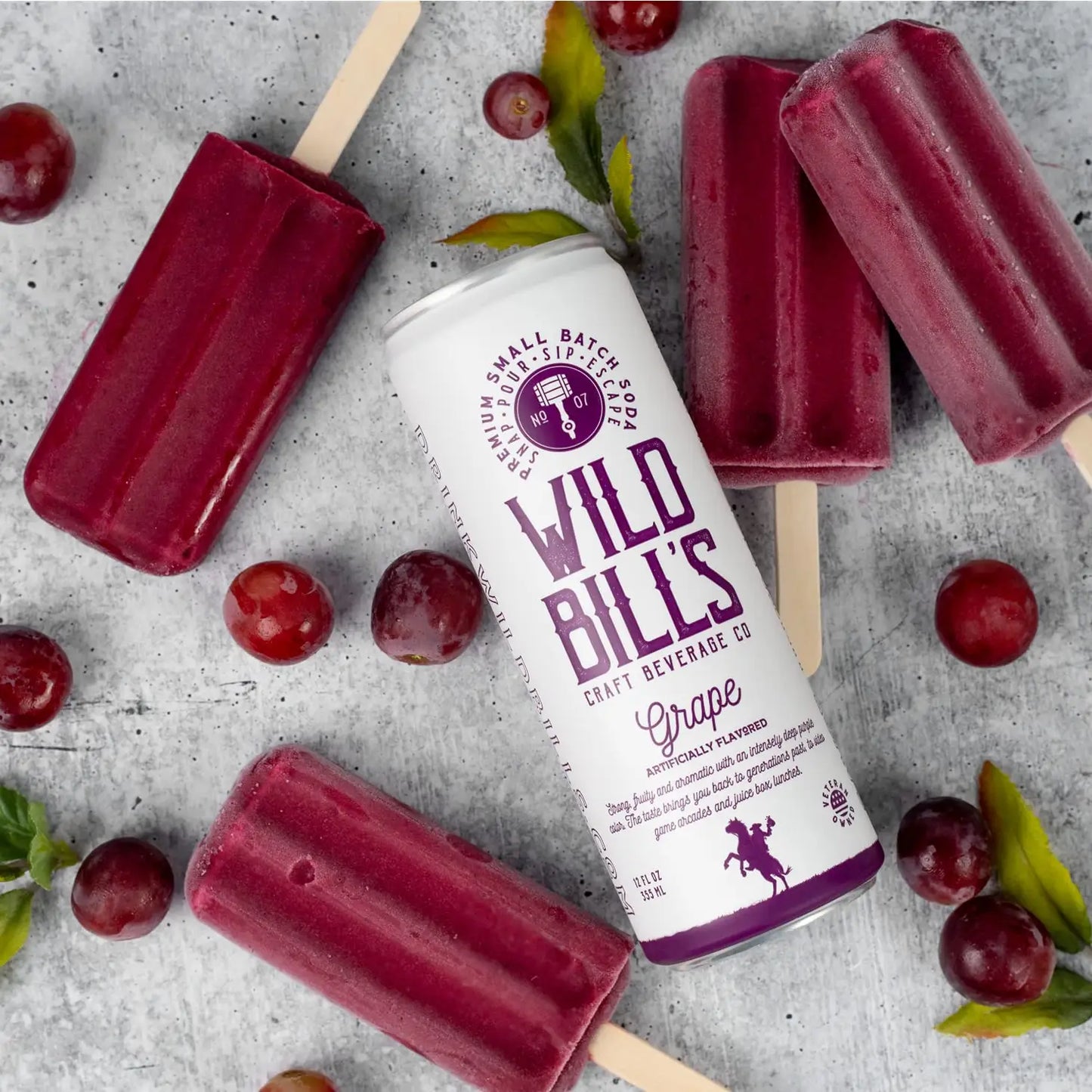 Wild Bill's Grape - Premium Cane Sugar Soda